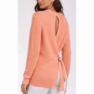 PROENZA SCHOULER • Coral Wool Cashmere Ribbed Knit Sweater, S